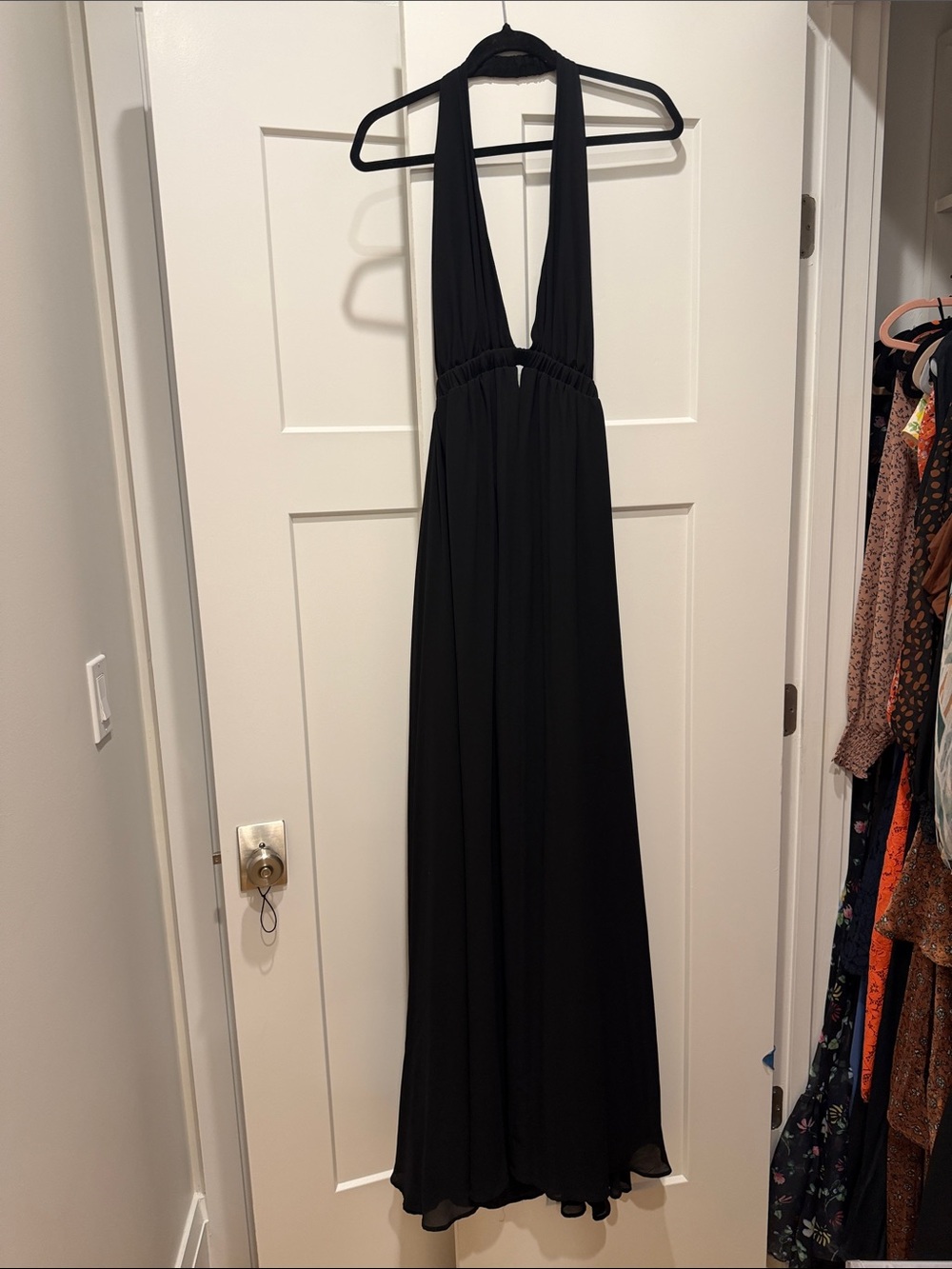 Show Me Your MuMu Black Halter Maxi Dress